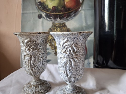 Paire pots en fonte - ,