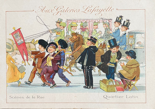 Chromos aux galeries - galeries, lafayette