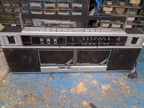 Radio double cassette vintage - radio,