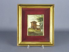 Carré Avec Paysage Xviiie Siècle Peinture Et Cadre Dorée Xx Seconde