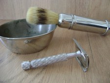 Rasoir razor Gillette Coupelle et blaireau