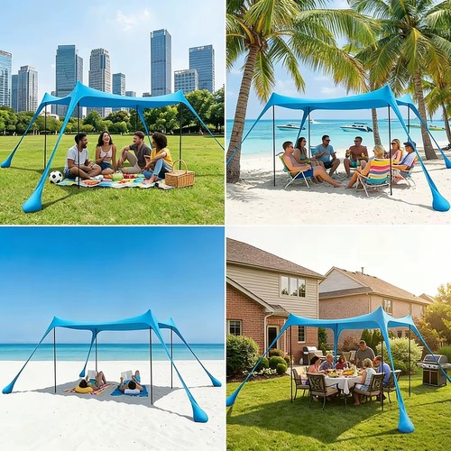 Tente plage anti upf50 - de, uv