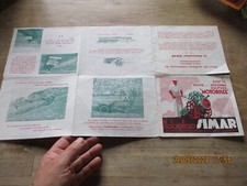 Ancien Dépliant Catalogue Motoculteur SIMAR Panchaud Entraigues tel Tracteur