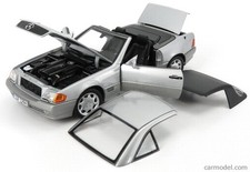 MERCEDES SL CLASS SL500 R129 HARD TOP 1989 BRILLIANT SILVER NOREV B66040656 1:18
