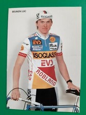 CYCLING cycling card LUC BEUKEN team ISOGLASS EVS ROBLAND 1988