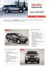 Catalogue Brochure Isuzu Pick up D-Max Life 2018, Belgique en français