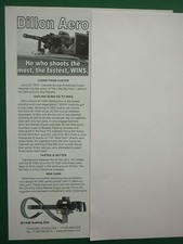 10/2005 PUB DILLON AERO SCOTTSDALE M-134D GATLING GUN US ARMY IRAQ ORIGINAL AD