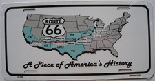 PLAQUE AUTO USA  ROUTE 66  -