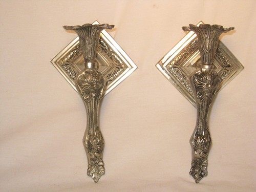 Vintage ornate candle sconce - ornate,