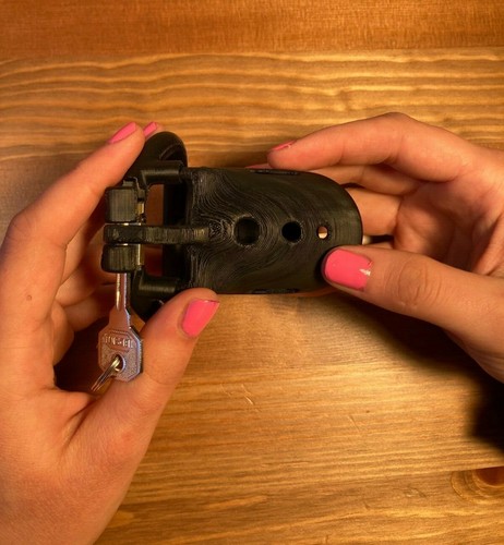Spiked chastity cage made in - -,