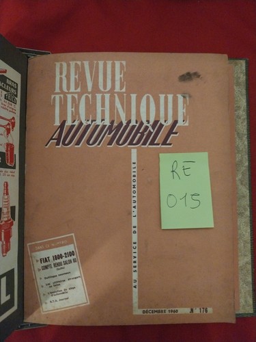 Revue technique fiat 1800 - fiat,