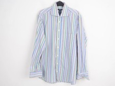 GANT 80s Popeline M Hommes Robe Chemise Pour Bouton Manche Longue Rayé Double