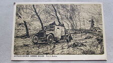 Military postcard. Machine guns. Belgian Army. A. Bastien. WWI. War 14-18. 1917