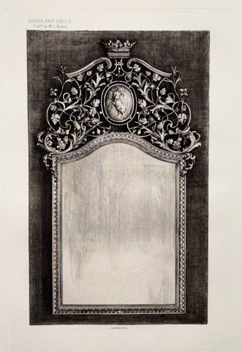 Miroir xviie mahon ferronnerie - xviie,