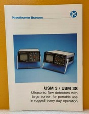 Krautkramer Banson USM 3 / USM 3S Ultrasonic Flaw Detectors Catalog.