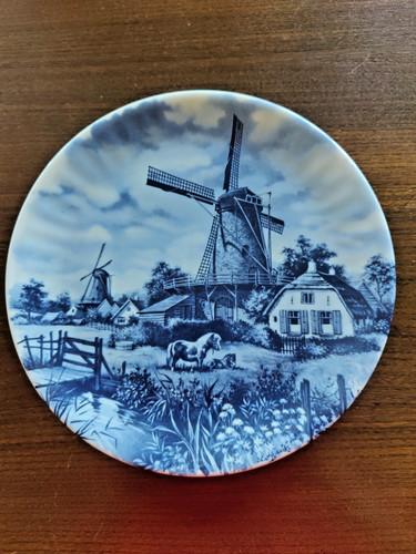 Delft ancien plat - (hollande).ancien,