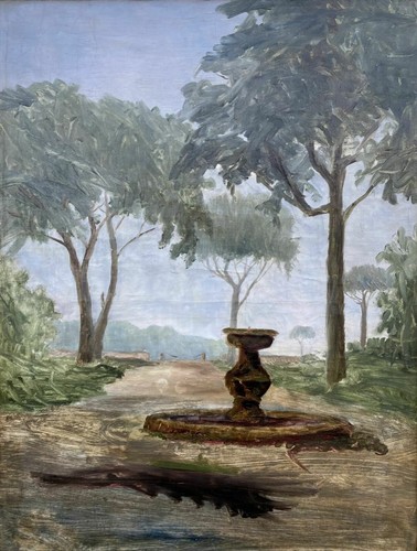 Paysage parc avec pinien et - paysage,
