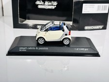 Minichamps 1/43 Scale 430 039004 Smart Cabriolet 2000 - Lite White - Boxed