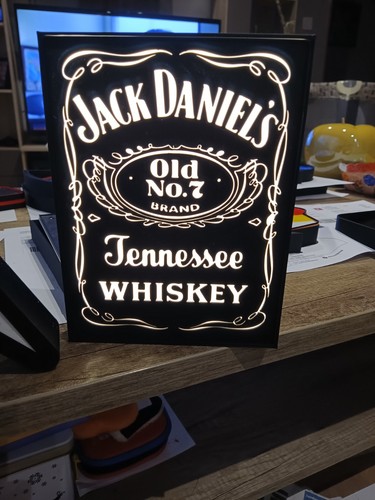 Logo lumineux jack daniel s - logo,