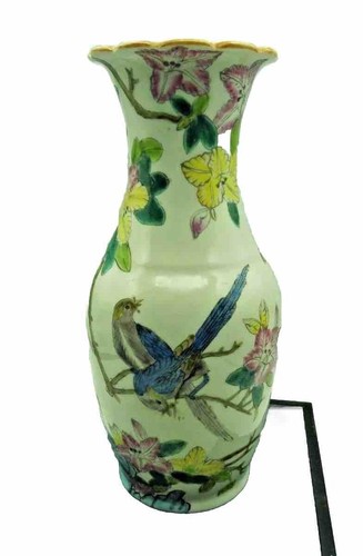 Vase chinois décor oiseaux - vase,