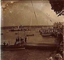 2 plaques stéréoscopiques Régates Ile de Wight circa 1910 Taxiphote Richard