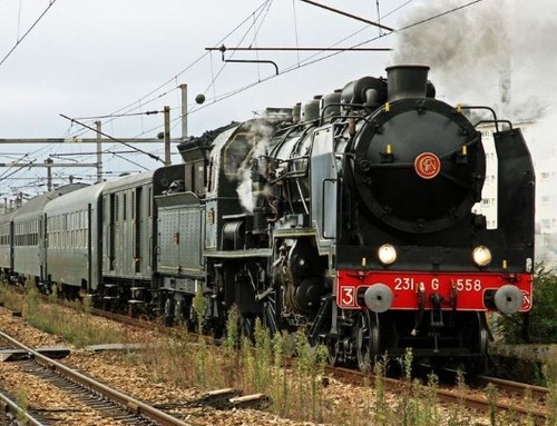 Locomotive vapeur - locomotive, à
