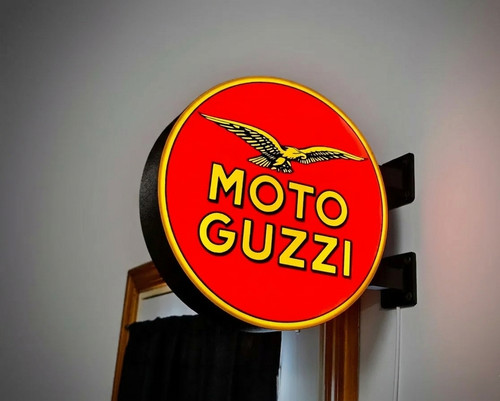 Enseigne lumineuse moto - enseigne, guzzi