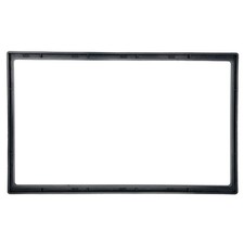 Radio Panneau Ultra-Fin 1pc 2 din Plastique ABS Noir Tableau de Bord Prise Jouer