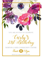 Floral, belle invitation