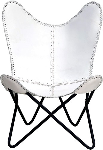 Chaises papillon cuir - 2,