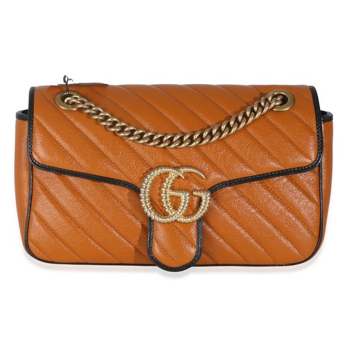 Gucci cognac veau matelasse - cognac,