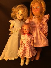 Lot de 3 poupées Anciennes