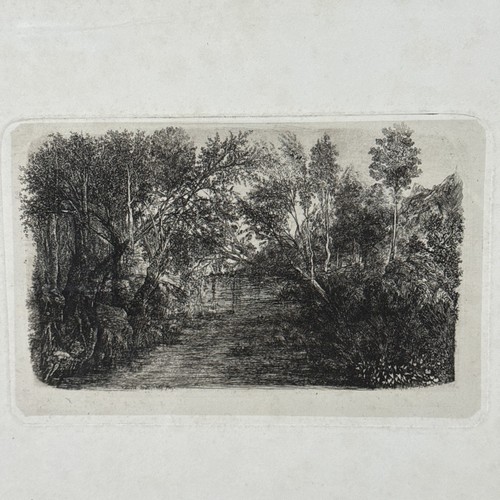 Eau forte ancienne gravure - ancienne, par