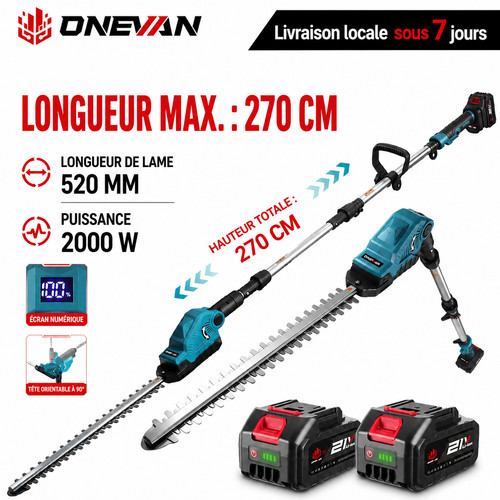 Taille haie télescopique sans - haie,