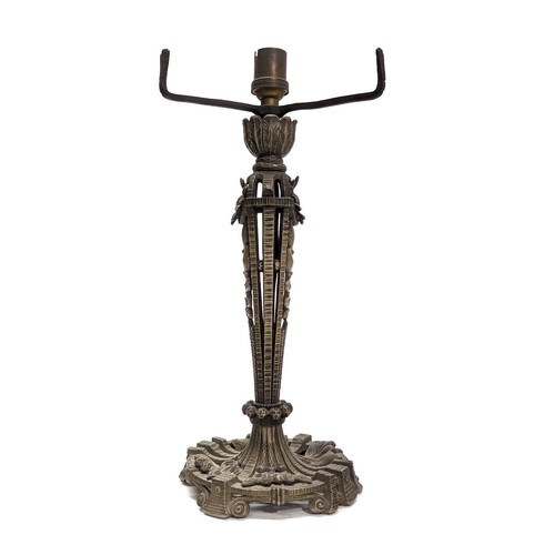 Pied lampe fer - lampe, forgé