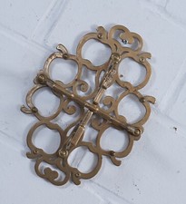 noble porte-manteau mural en laiton crochet mural crochet à vêtements 4 compa...