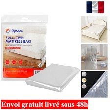 Housse de Matelas 2 MIL TopSoon - Transparent et Imperméable pour Stockage