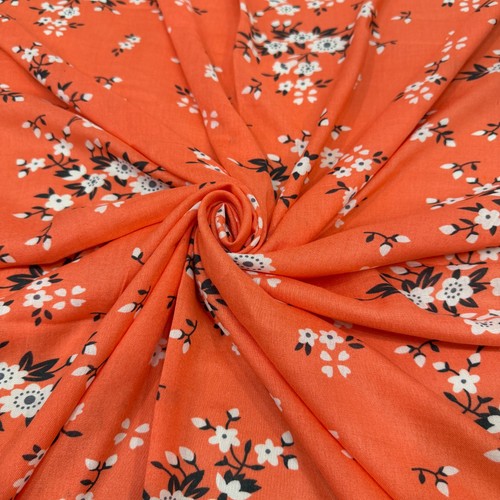 Tissu viscose motif petites - viscose,