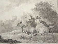 CHÈVRES - Gravure anglaise début XIXème par VIVARÈS d'après LA CAVE