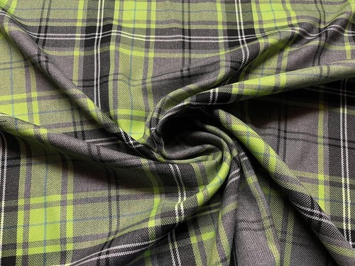 Tissu carreaux tartan - tissu,