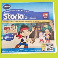 Jake Pirates du Pays imaginaire Disney Junior Jeu VTech Storio 2  - TBE 3‑6 Ans