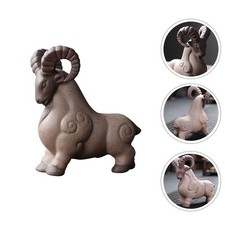  1pc Délicat décor de mouton de mouton intérieur ornement de bureau violet