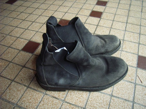Bottines cheval cuir noir - de,
