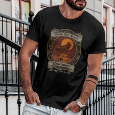 Edgar Allan Poe Quoth The Raven Nevermore Black T-Shirt Top Tee - Book Poem Goth