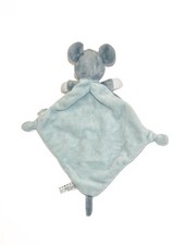 Doudou plat Mickey Bleu gris