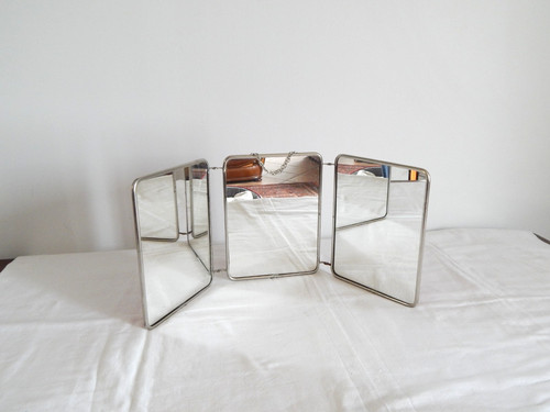 Ancien miroir triptyque - miroir, de