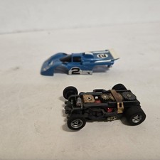 AFX Ferrari 512M HO Slot Car. Blue White Lighted. Runs.