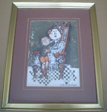 GRACIELA RODO BOULANGER - Vintage Original Lithograph - Signed - Nice Frame