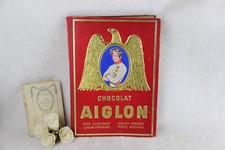 Belgian chocolate AIGLON vintage collecting book chromo congo napoleon themes