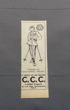 ANTIQUE ADVERT CLIPPING ADVERTISING ADVERTISING 130517 / SKI SET KIDS MEGEVE C.C.C